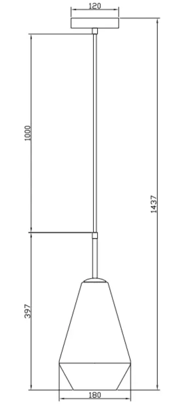 Декорация Lime 397 мм висока модерна амбърна окачваща лампа 7900
