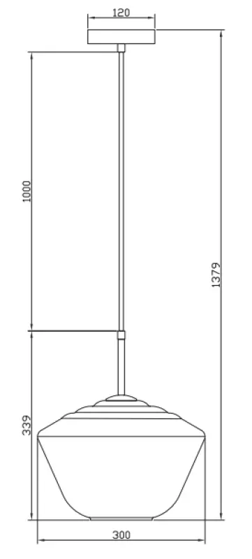 Декоративна лампа Lime 339 мм висока съвременна амбърова окачена лампа 7924