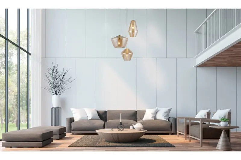 Декоративна лампа Lime с височина 1467 мм, модерен златен пендел с 3 светлинни източника 7983