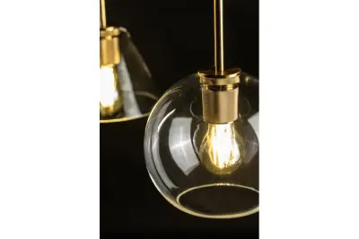 Декоративна сферична стъклена висяща лампа Giglas 8013