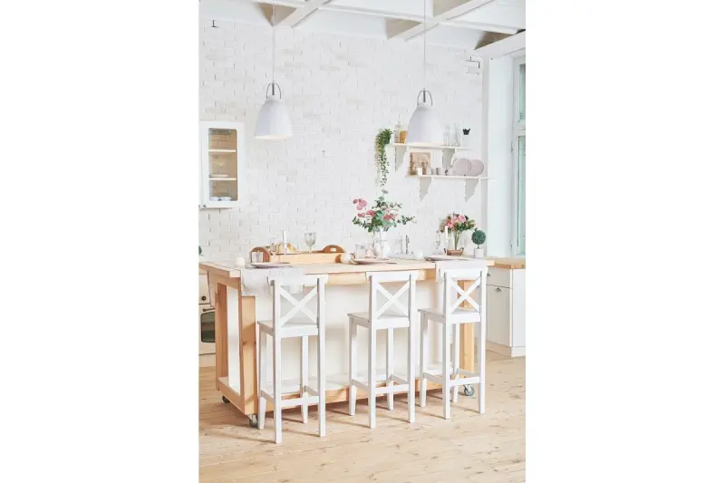 Декор Ориент конусна метална висяща лампа в бяло 4451