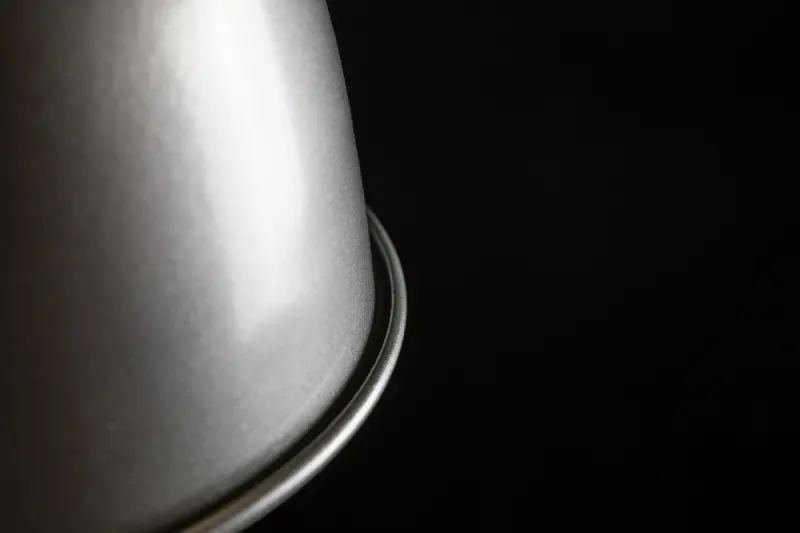 Декор Zenit метална куполообразна сива висяща лампа с металик завършек 4895