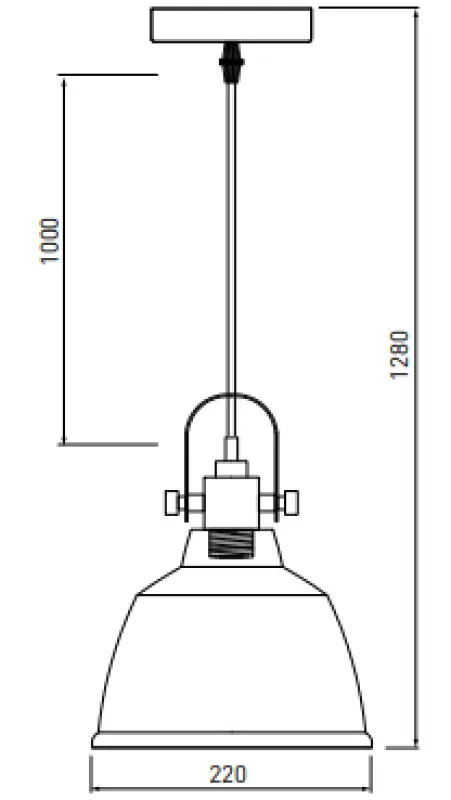 Декор Zenit метална куполообразна златна висяща лампа с металик завършек 4925