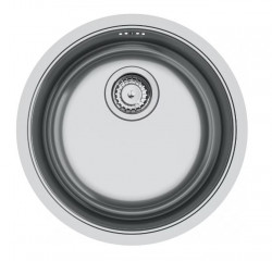 Franke Rondo ROX 210.38 кръгла мивка от неръждаема стомана 43,9 см за монтаж на нивото на плота 127.0688.778