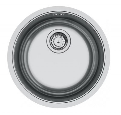 Franke Rondo ROX 210.38 кръгла мивка от неръждаема стомана 43,9 см за монтаж на нивото на плота 127.0688.778