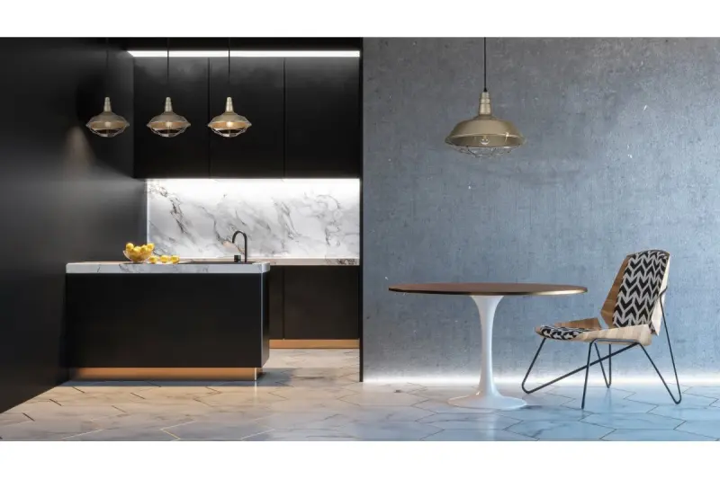 Декоративен Солен, индустриален формат на висяща лампа със златиста решетка, диаметър 36,5 см 3703