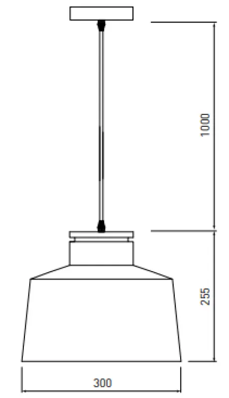 Декор Маргус бяла метална висяща лампа с дървена добавка 3086