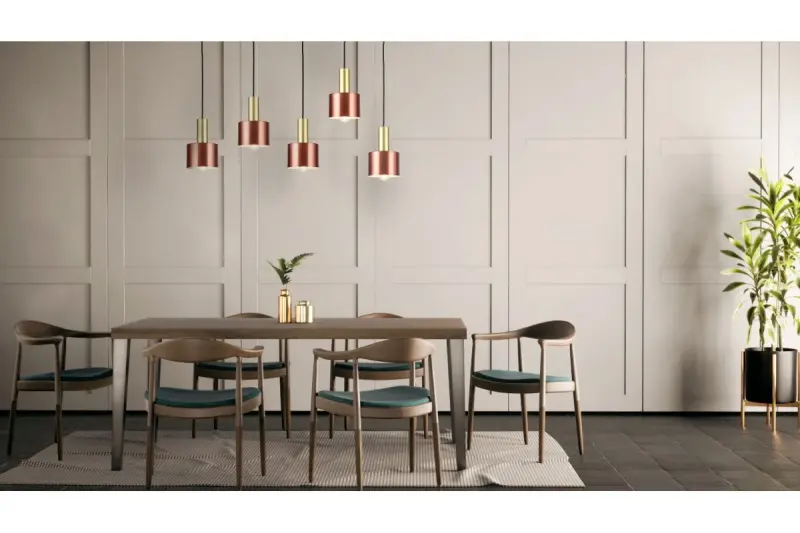 Декор Селвия висяща лампа от мед с месингово покритие диаметър 12 см 3208