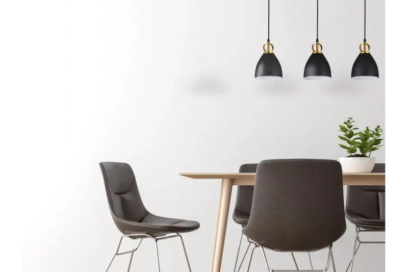 Декор Керала елегантен черен светещ пендел 3239