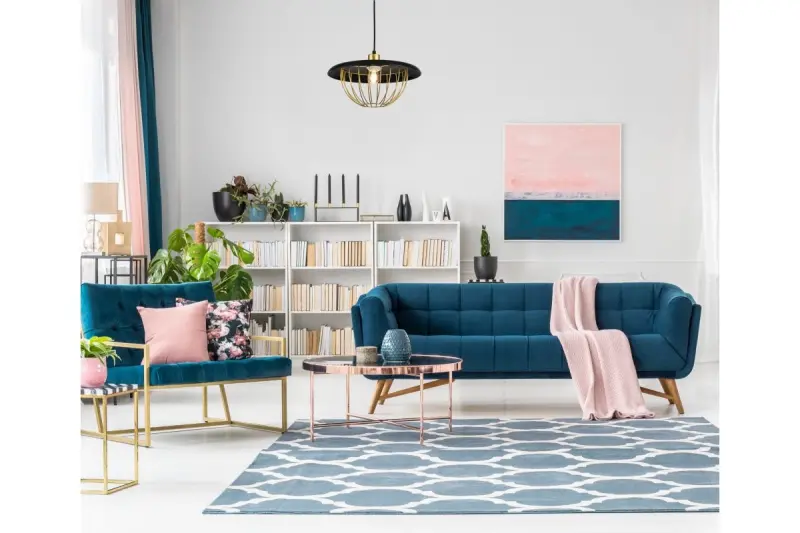 Декор Tulip модерен висящ лампион с черен метален ръб и златна телена клетка 3444