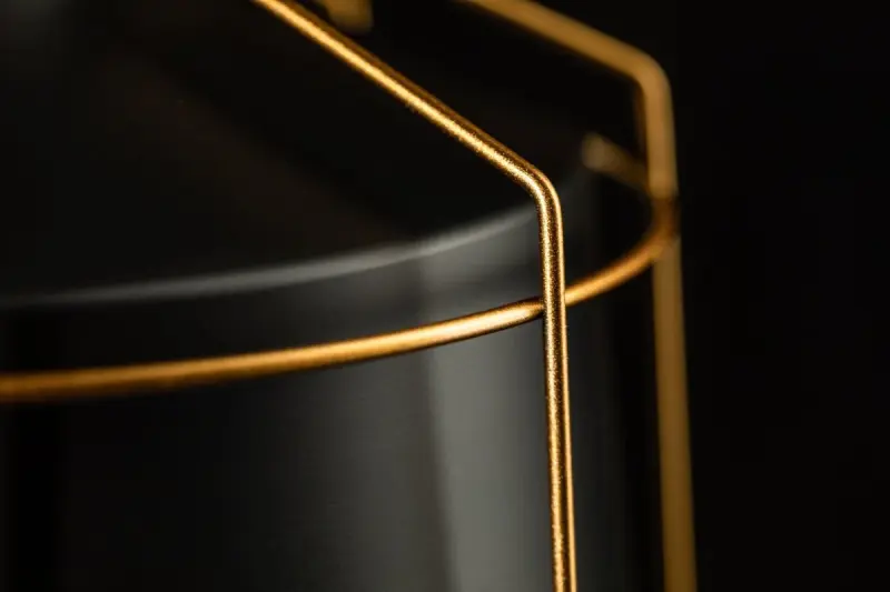 Декоративна черна висяща лампа Goa с декоративна златна рамка 3512