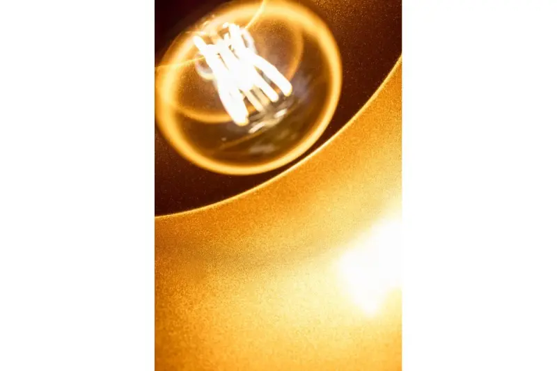 Декоративна синя висяща лампа Goa с декоративна златна рамка 3574