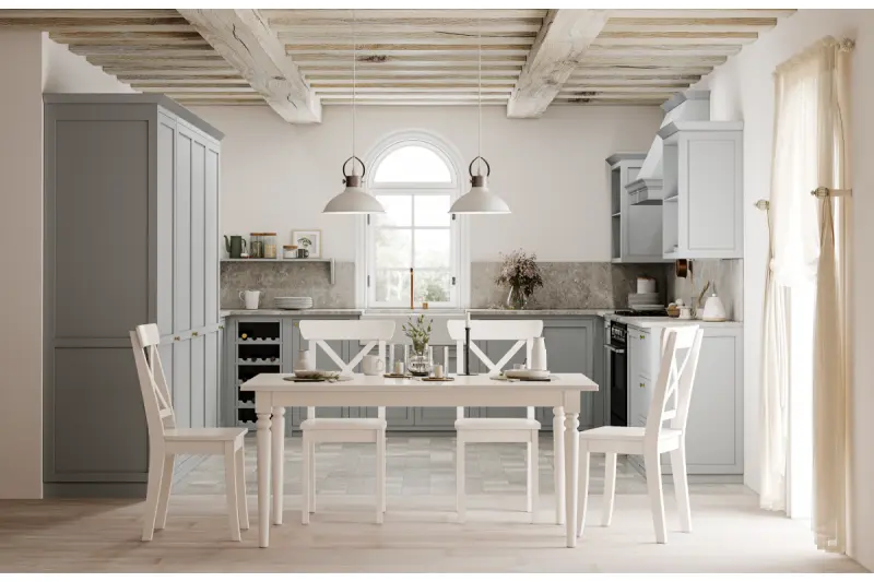 Декор Мийс бял метален висящ лампион с крепеж за капачка във формата на петролна лампа 2332