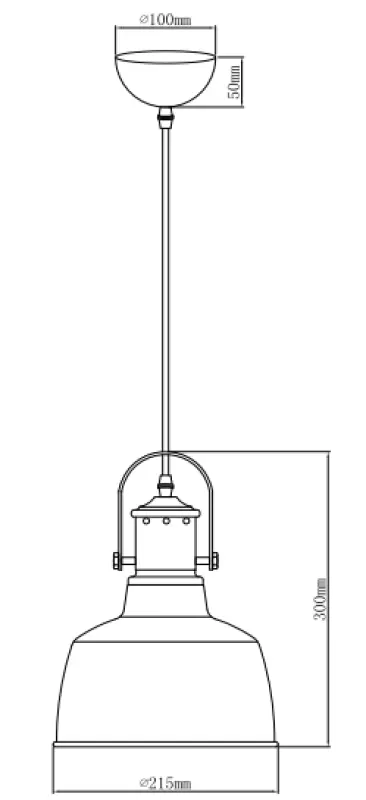Декор Noor елегантен черен висящ лампион с меден елемент 2691