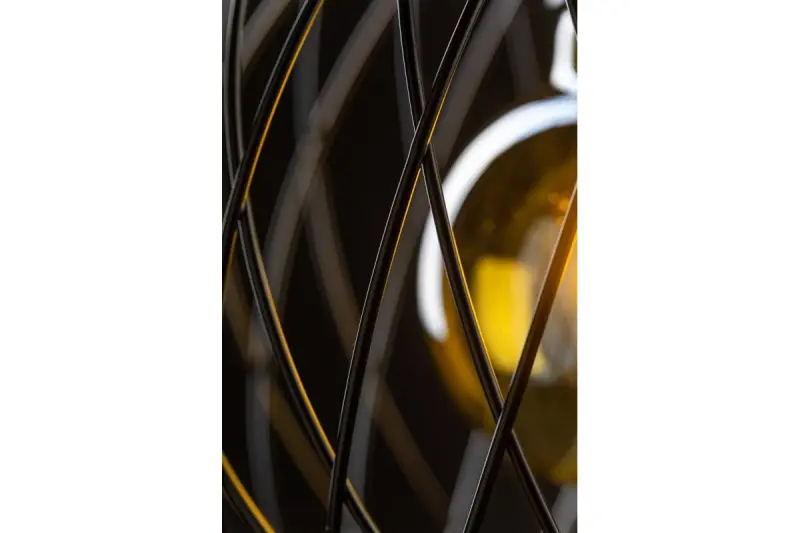 Декор Viela черна метална висяща лампа с нишкови форми, кълбовидна, диаметър 25 см 6972