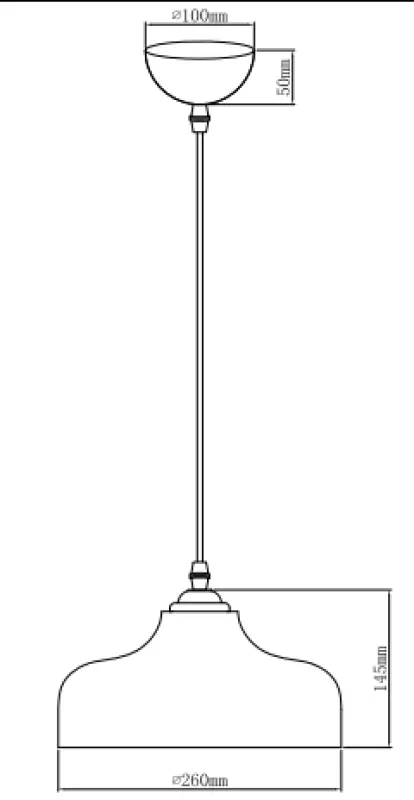 Декор Marite класически висящ лампион черен златисто оцветено стъкло диаметър 26 см 7085