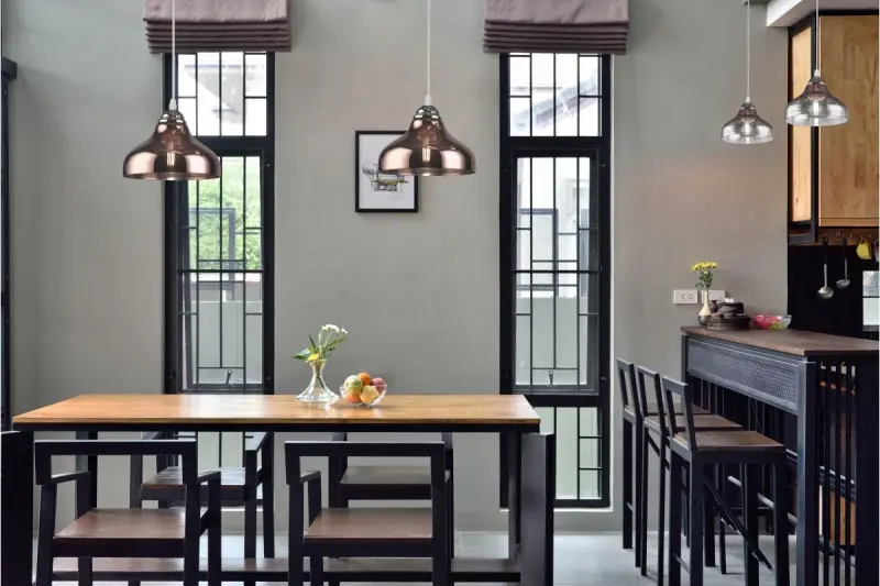 Декор Marite класически висящ лампион с кафяво оцветено стъкло диаметър 26 см 7108