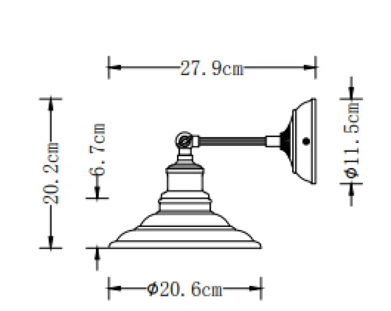 Декор Loret регулируема бяла стенна лампа с диаметър 20 см 7871