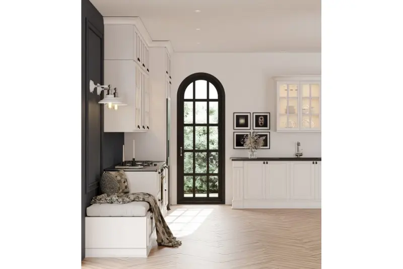 Декоративен Loret регулируем бял стенен аплик с превключвател 20 см диаметър 8267