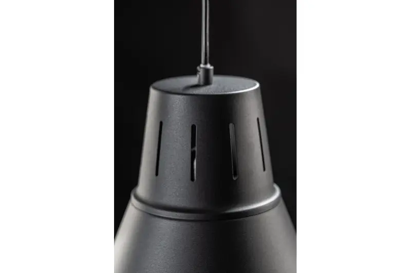 Декор Gianni стилен напълно черен подвесен лампион с диаметър 32 см 8136