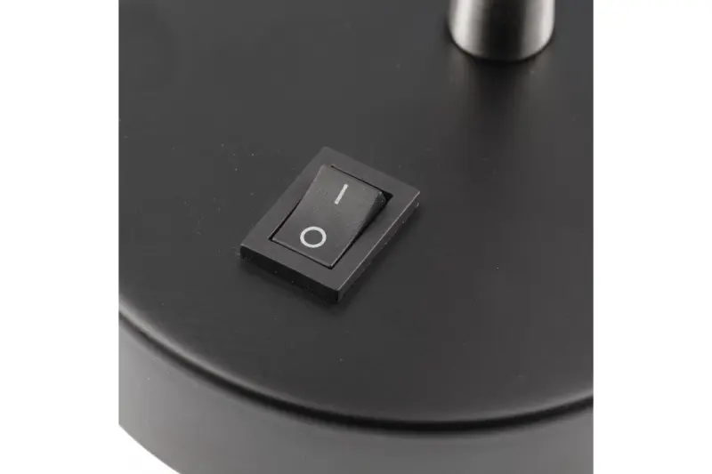 Декор Еторе черен стенен аплик с метален рамо 11 см диаметър 1860