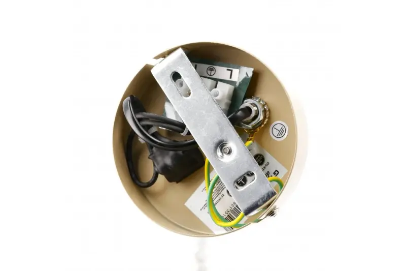 Декоративна стенна лампа Etore в бежов цвят с метален рамо 11 см диаметър 1907