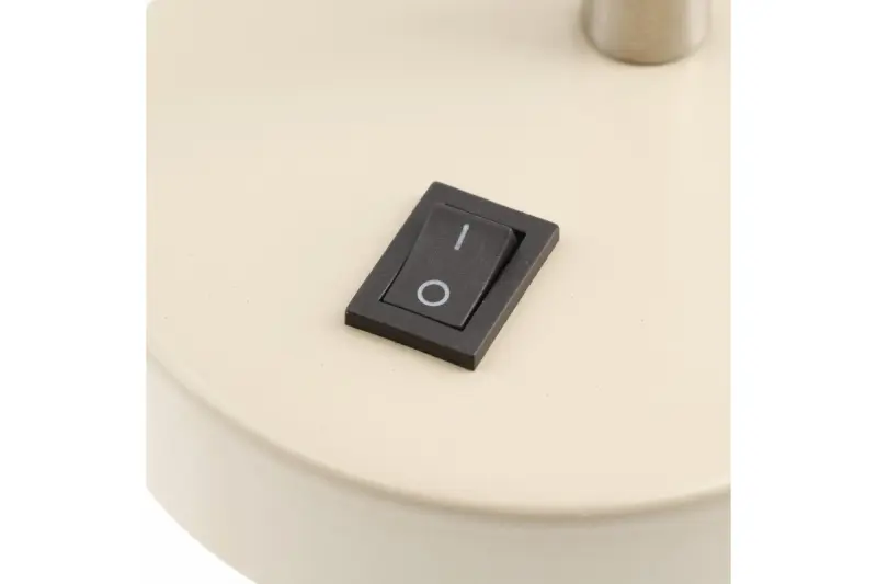 Декоративна стенна лампа Etore в бежов цвят с метален рамо 11 см диаметър 1907