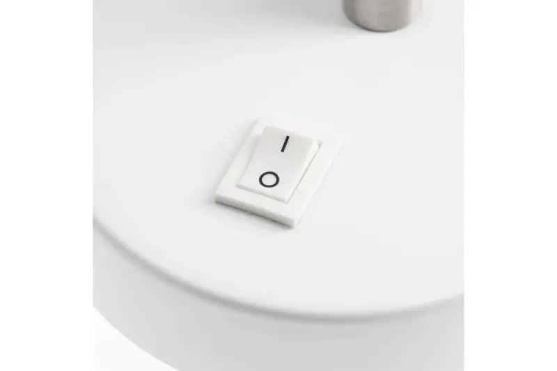 Декор Etore бял стенен аплик с метален ръкав 11 см диаметър 1952