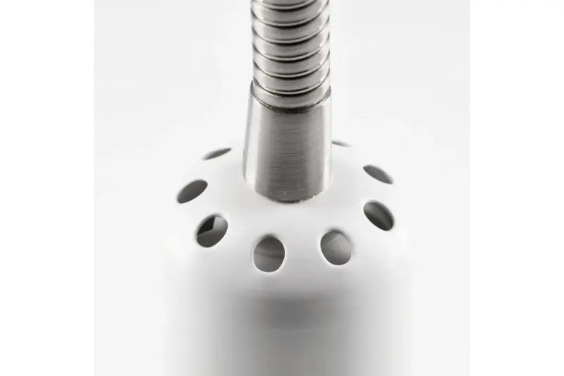 Декор Etore бял стенен аплик с метален ръкав 11 см диаметър 1952