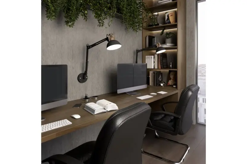 Декоративна стенна лампа Artemia в черно с метален ръкав и бяла вътрешност с диаметър 16,5 см 2270