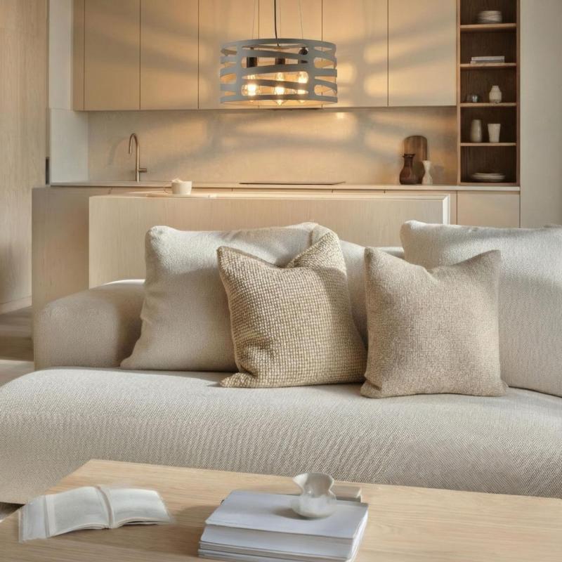 Декор Мариса сива висяща лампа с конусно нарастващи хоризонтални интервали макс. 3 светлинни източника диаметър 40 см 2607