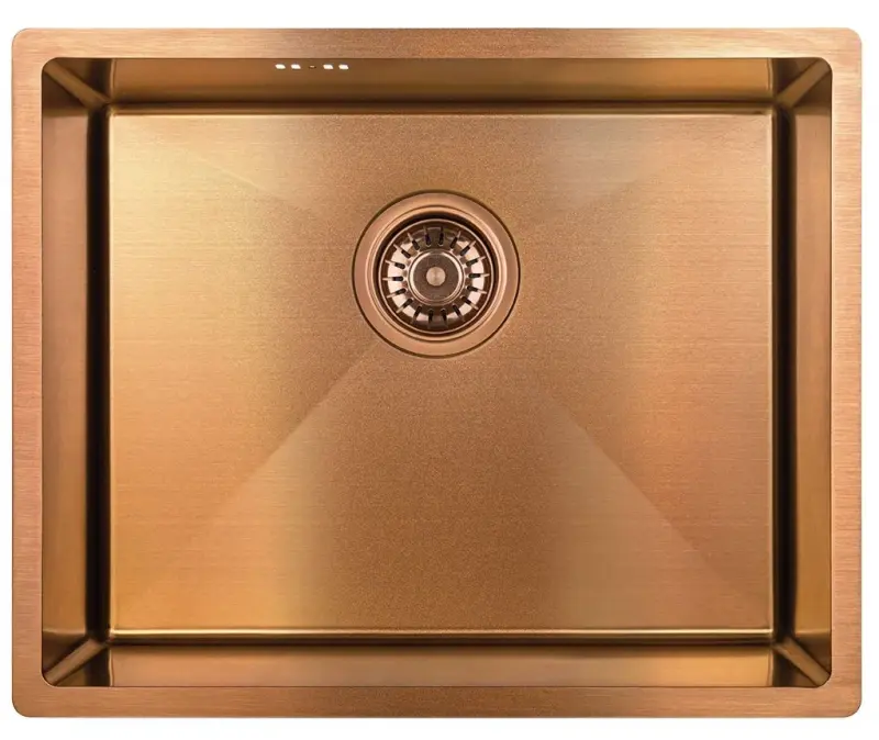 Aquadesign Иноксова мивка  50x40 PVD copper, монтаж под, над и на нивото на плота 1208957700
