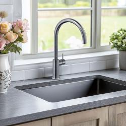 Aquadesign Sinks Иноксова мивка антрацит PVD 50x40, монтаж под, над и на нивото на плота 1208957702