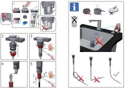 Franke Комплект за мивки с интегриран дренаж (турбо) с автоматично оттичане и бутон неръждаема стомана 1208957709