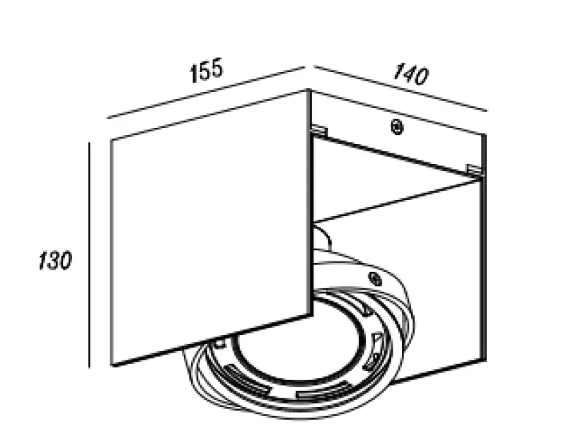 Декор Verso черна златна таванна лампа с движеща се глава 1 светлинен източник 4199