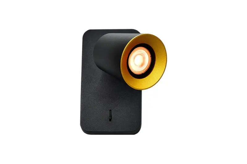 Декор Elli модерен черен стенен аплик с превключвател и 1 светлинен източник 4533