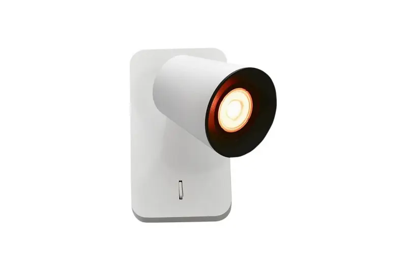 Декоративна модерна бяла стенна лампа Elli с превключвател 4434