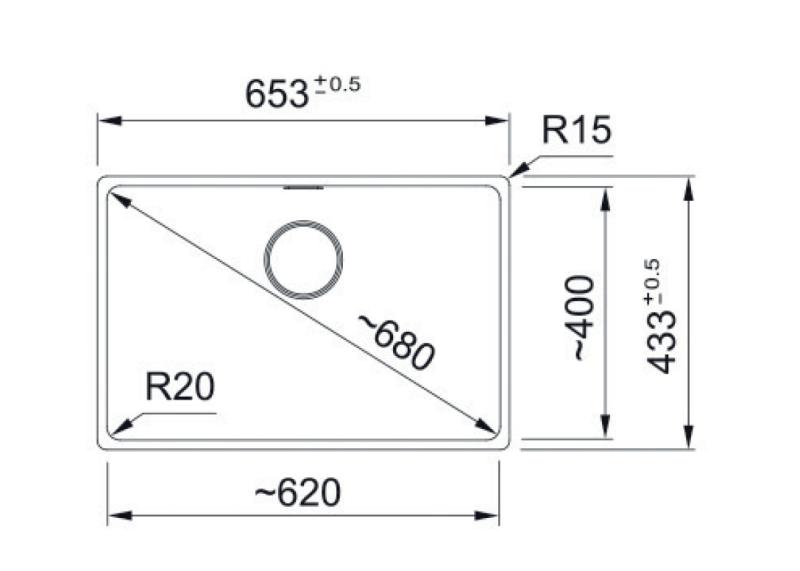 Франке Марис MRG 110-62 Fragranite Onyx мивка за вграждане