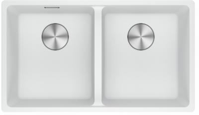 Franke Maris MRG 220-35-35 Fragranite Полярно бял двоен мивката с плоска вградка