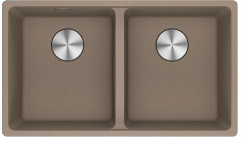 Franke Maris MRG 220-35-35 Fragranite Oyster двойна мивка за плоско вграждане