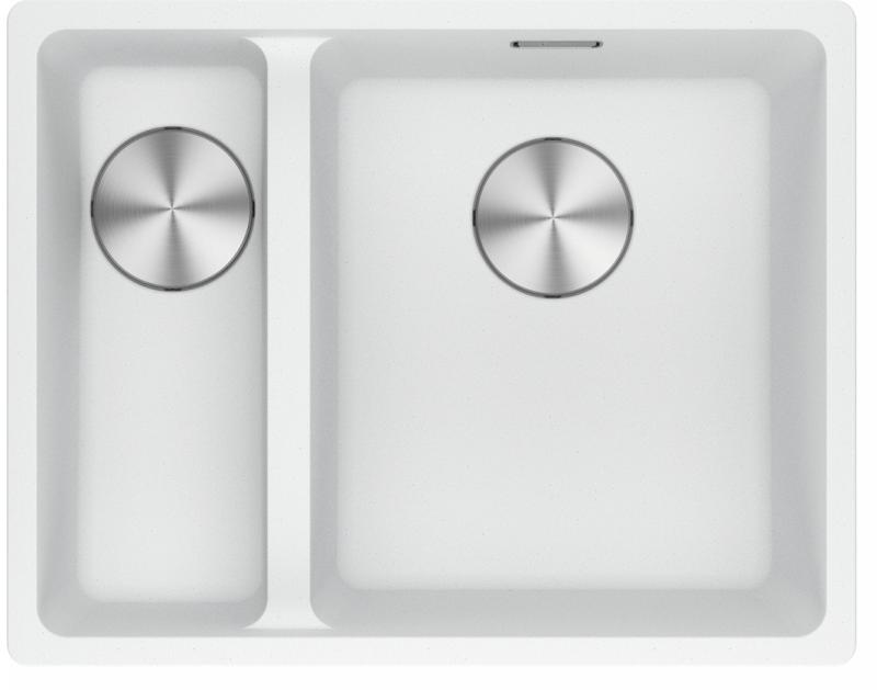 Franke Maris MRG 260-34-15 Fragranite Бяла мивка, голямо корито вдясно, плосък монтаж
