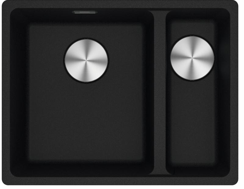 Franke Maris MRG 160-34-15 Fragranite матов черен мивка Ляво подградено