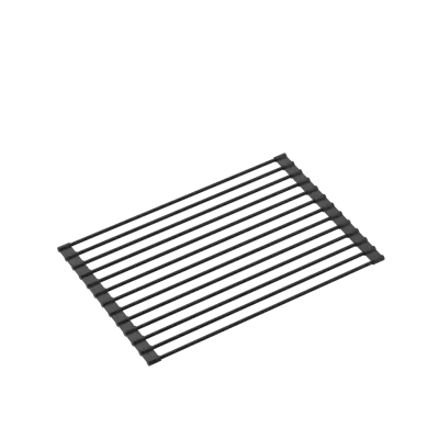 Quadri Kendal Черна гранитна мивка 60x44 с отцедник, смесител и диспенсър 1208957889