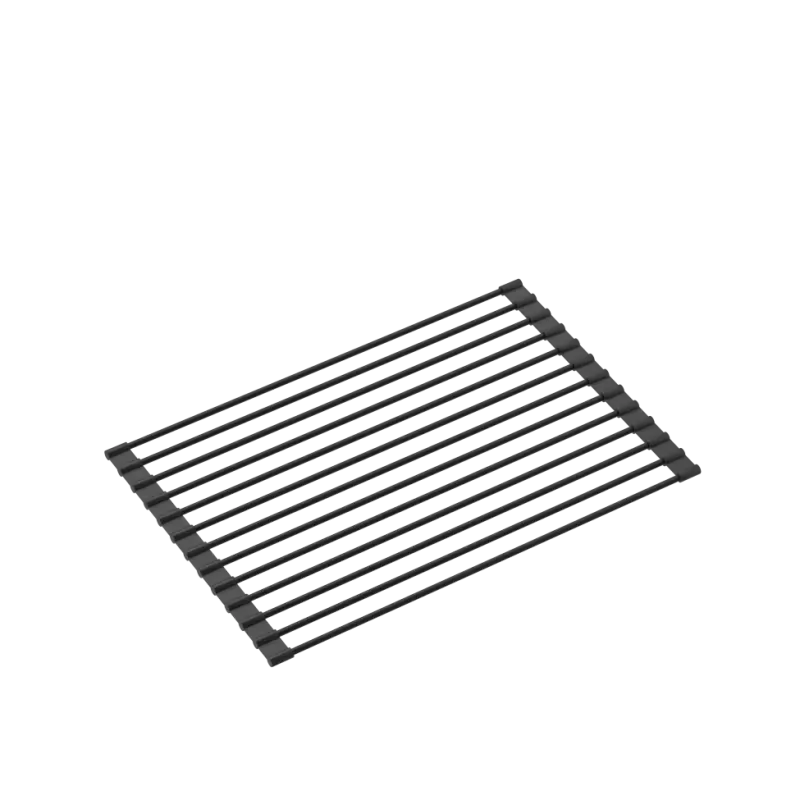 Quadri Kendal Черна гранитна мивка 60x44 с отцедник, смесител и диспенсър 1208957889