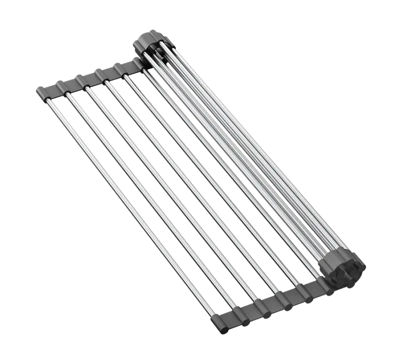 Кухненска мивка Quadri Durham от бял гранит 595x500 с диспенсър за сапун, дъска за рязане, ролков подложка, вмъкваема мивка и ролков подложка 1208957903