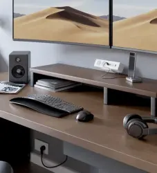 Indux Desk Контакт за бюро или плот в мат бяло, с 2 гнезда, 1xUSB A, 1xUSB C, 1xRJ45 и 1xHDMI 1208957923