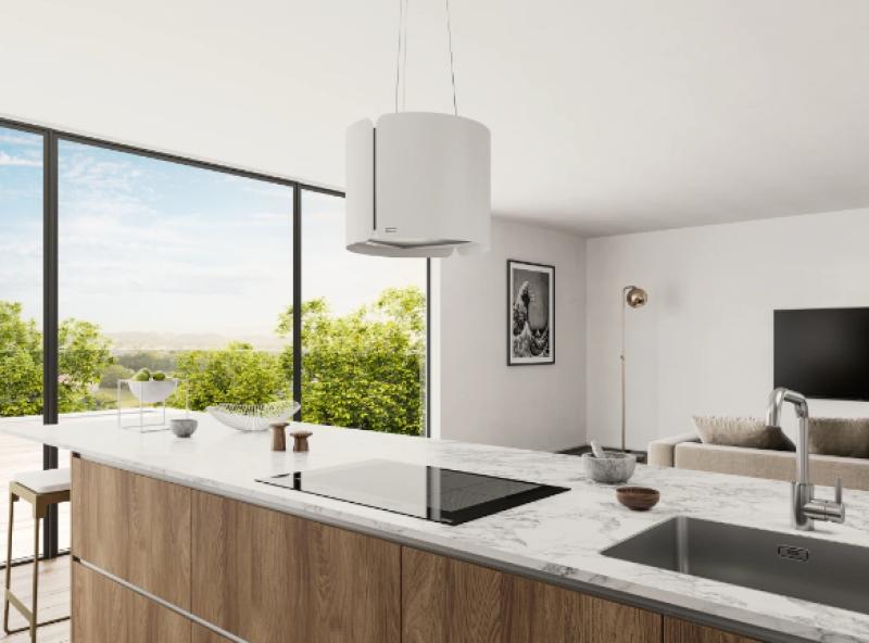 Франке Смарт висящ абсорбатор за остров, матово бял, 42 см, 345.0654.932.