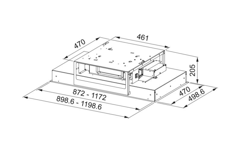 Franke Maris таванна абсорбатор от бяло стъкло, 90 см, 350.0679.879