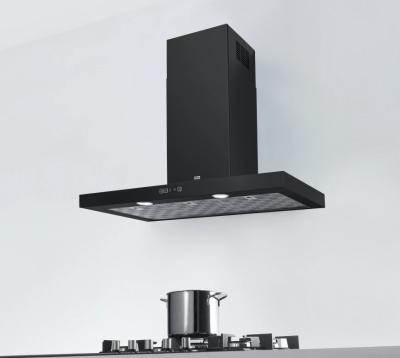 Франке Mythos Tale стенен модел матов черен абсорбатор 90cm 325.0657.512