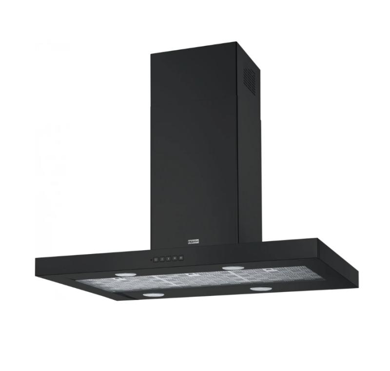 Франке Митос Тейл островен матово черен аспиратор 90см 325.0657.511